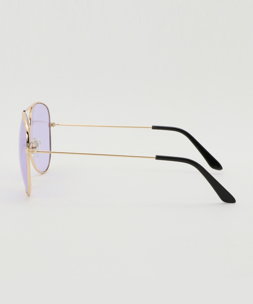 WEGO（ウィゴー）の「WEGO/ティアドロップカラーレンズサングラス（サングラス・メンズ・ブルー/パープル/イエロー/ピンク・FREE）」の5枚目の写真