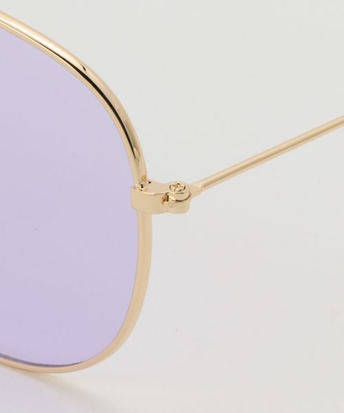 WEGO（ウィゴー）の「WEGO/ティアドロップカラーレンズサングラス（サングラス・メンズ・ブルー/パープル/イエロー/ピンク・FREE）」の6枚目の写真