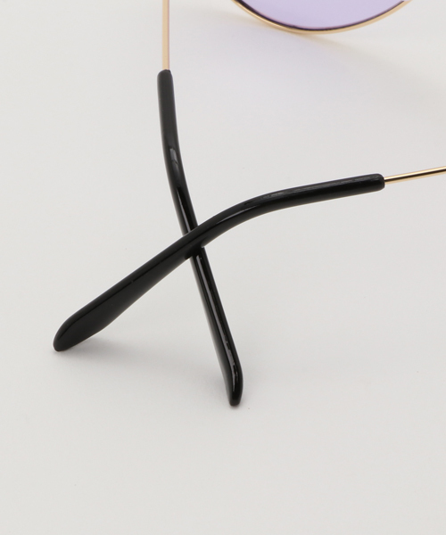 WEGO（ウィゴー）の「WEGO/ティアドロップカラーレンズサングラス（サングラス・メンズ・ブルー/パープル/イエロー/ピンク・FREE）」の9枚目の写真