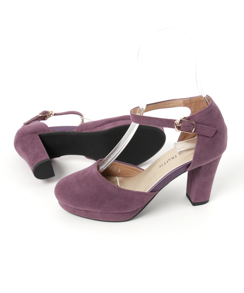 ORiental TRaffic（オリエンタルトラフィック）の「SPECIAL PRICE★セパレートストラップパンプス★7311（パンプス・レディース・パープル/ネイビー/ブラック・L/M/LL/S/3L/SS）」の4枚目の写真