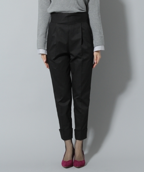 Andemiu（アンデミュウ）の「アミアゲハイウエストチノパンツ773276（その他パンツ・レディース・ブラウン/グリーン/ブラック・SMALL/MEDIUM）」の4枚目の写真