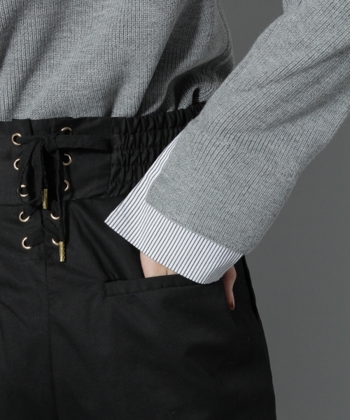 Andemiu（アンデミュウ）の「アミアゲハイウエストチノパンツ773276（その他パンツ・レディース・ブラウン/グリーン/ブラック・SMALL/MEDIUM）」の13枚目の写真