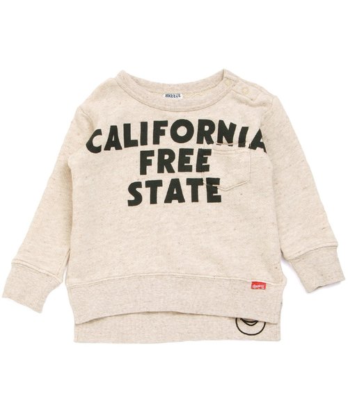 BREEZE（ブリーズ）の「BIGトレーナー（スウェット・キッズ・ベージュ/ブラック/サックスブルー・80/90/95/100/110/120/130/140）」の2枚目の写真