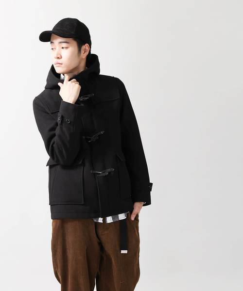 WEGO（ウィゴー）の「WEGO/メルトンダッフルコート（ダッフルコート・メンズ・ブラック/ワイン/グレー/キャメル・SMALL/MEDIUM/LARGE）」の13枚目の写真