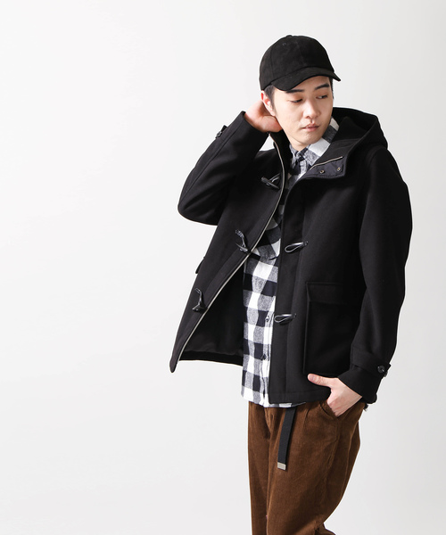 WEGO（ウィゴー）の「WEGO/メルトンダッフルコート（ダッフルコート・メンズ・ブラック/ワイン/グレー/キャメル・SMALL/MEDIUM/LARGE）」の20枚目の写真