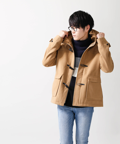 WEGO（ウィゴー）の「WEGO/メルトンダッフルコート（ダッフルコート・メンズ・ブラック/ワイン/グレー/キャメル・SMALL/MEDIUM/LARGE）」の22枚目の写真