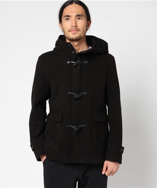 WEGO（ウィゴー）の「WEGO/メルトンダッフルコート（ダッフルコート・メンズ・ブラック/ワイン/グレー/キャメル・SMALL/MEDIUM/LARGE）」の6枚目の写真