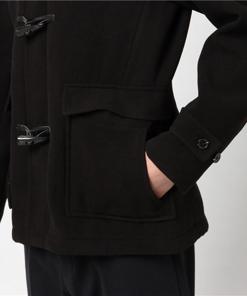 WEGO（ウィゴー）の「WEGO/メルトンダッフルコート（ダッフルコート・メンズ・ブラック/ワイン/グレー/キャメル・SMALL/MEDIUM/LARGE）」の7枚目の写真