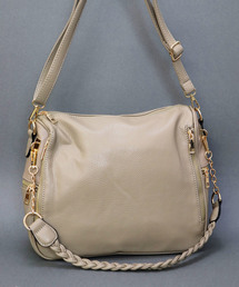 florist | 【2way】7ファスナーポケットレザーハンドバッグ(ショルダーバッグ)