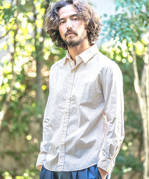 CAMBIO | ms3356-パターンブロードL-Sシャツ(シャツ/ブラウス)