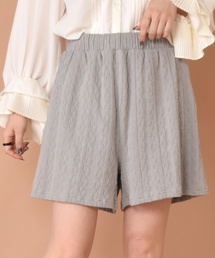 w closet | ジャガードニットショートパンツ(その他パンツ)