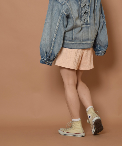 w closet（ダブルクローゼット）の「ジャガードニットショートパンツ（その他パンツ・レディース・グレー/ピンク/アイボリー・FREE）」の7枚目の写真