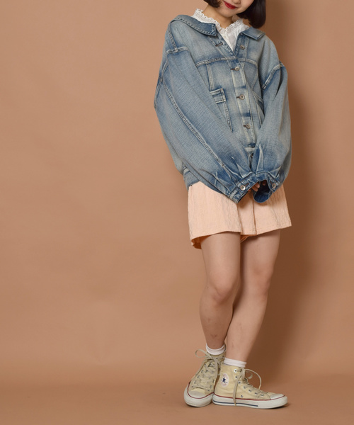 w closet（ダブルクローゼット）の「ジャガードニットショートパンツ（その他パンツ・レディース・グレー/ピンク/アイボリー・FREE）」の4枚目の写真