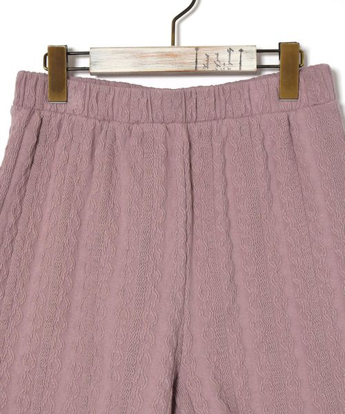 w closet（ダブルクローゼット）の「ジャガードニットショートパンツ（その他パンツ・レディース・グレー/ピンク/アイボリー・FREE）」の5枚目の写真