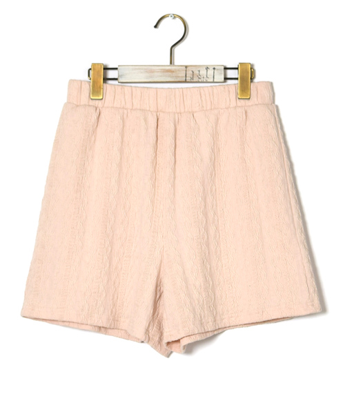 w closet（ダブルクローゼット）の「ジャガードニットショートパンツ（その他パンツ・レディース・グレー/ピンク/アイボリー・FREE）」の14枚目の写真