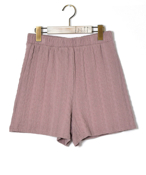 w closet（ダブルクローゼット）の「ジャガードニットショートパンツ（その他パンツ・レディース・グレー/ピンク/アイボリー・FREE）」の10枚目の写真