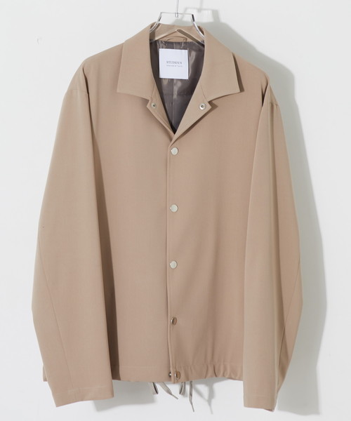 STUDIOUS（ステュディオス）の「【STUDIOUS】MEN'S NON-NO掲載品番 ドレープツイルコーチジャケット（ブルゾン・メンズ・ブラック/ベージュ/ブルー/イエロー/グレー・1/2/3）」の3枚目の写真