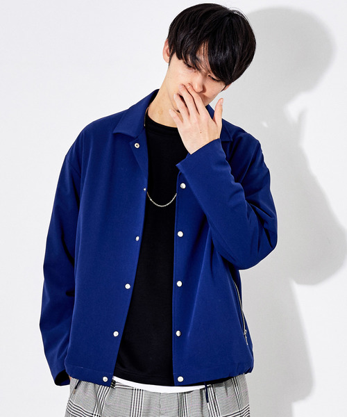 STUDIOUS（ステュディオス）の「【STUDIOUS】MEN'S NON-NO掲載品番 ドレープツイルコーチジャケット（ブルゾン・メンズ・ブラック/ベージュ/ブルー/イエロー/グレー・1/2/3）」の4枚目の写真