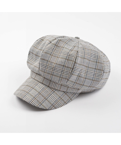 CONTROL FREAK / CTFK(コントロールフリーク)の「チェックbigキャスケット(キャスケット・レディース・ブラック/ブラウン/グレー・FREE)」の1枚目の写真