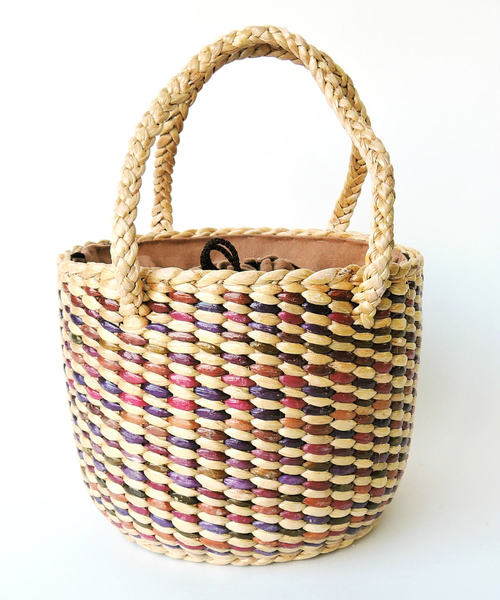 minia（ミニア）の「バケツカゴバッグ（かごバッグ・レディース・マルチ/ナチュラル・FREE）」の3枚目の写真