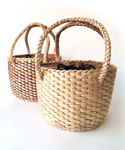 minia（ミニア）の「バケツカゴバッグ（かごバッグ・レディース・マルチ/ナチュラル・FREE）」の5枚目の写真