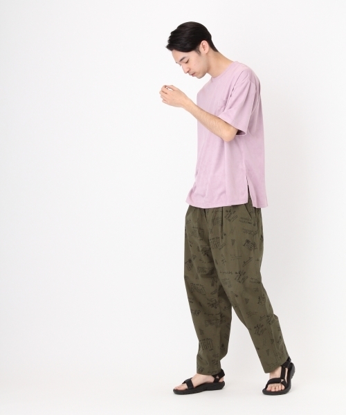 niko and...（ニコアンド）の「ストレッチスウェードTシャツ（Tシャツ/カットソー・メンズ・パープル/ネイビー/オフホワイト/ブルー・LARGE/MEDIUM）」の10枚目の写真