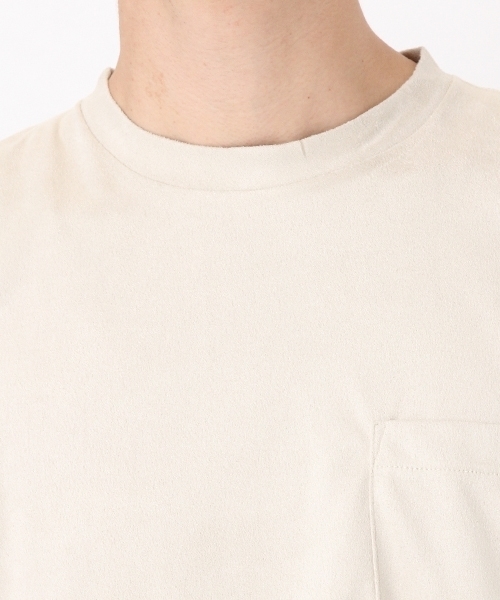 niko and...（ニコアンド）の「ストレッチスウェードTシャツ（Tシャツ/カットソー・メンズ・パープル/ネイビー/オフホワイト/ブルー・LARGE/MEDIUM）」の14枚目の写真