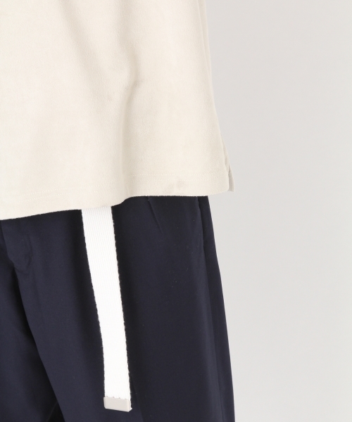 niko and...（ニコアンド）の「ストレッチスウェードTシャツ（Tシャツ/カットソー・メンズ・パープル/ネイビー/オフホワイト/ブルー・LARGE/MEDIUM）」の17枚目の写真