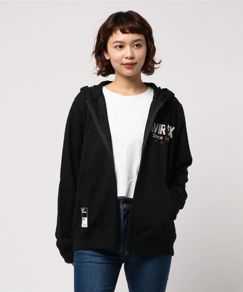 AVIREX（アヴィレックス）の「AVIREX/アヴィレックス/クールマックス ラピッド ロゴ パーカー/COOLMAX RAPID LOGO ZIP PARKA（パーカー・レディース・ブラック/オフホワイト/ライトブルーグレー/レッド・LARGE/MEDIUM/X-LARGE/XX-LARGE）」の12枚目の写真