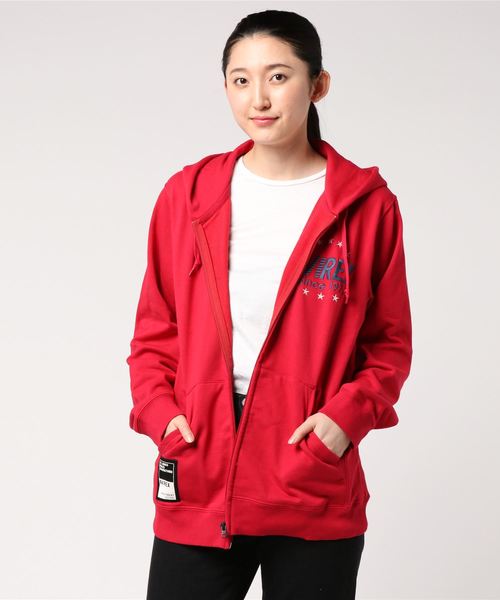 AVIREX（アヴィレックス）の「AVIREX/アヴィレックス/クールマックス ラピッド ロゴ パーカー/COOLMAX RAPID LOGO ZIP PARKA（パーカー・レディース・ブラック/オフホワイト/ライトブルーグレー/レッド・LARGE/MEDIUM/X-LARGE/XX-LARGE）」の10枚目の写真