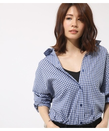 AZUL by moussy | ギンガムシャツ(シャツ/ブラウス)