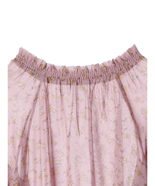 earth music&ecology（アースミュージックアンドエコロジー）の「・シフォンフラワープリントブラウス（シャツ/ブラウス・レディース・アイボリー/ライトピンク/イエロー/ブラック・FREE）」の14枚目の写真