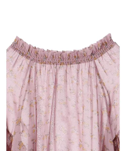 earth music&ecology（アースミュージックアンドエコロジー）の「・シフォンフラワープリントブラウス（シャツ/ブラウス・レディース・アイボリー/ライトピンク/イエロー/ブラック・FREE）」の19枚目の写真