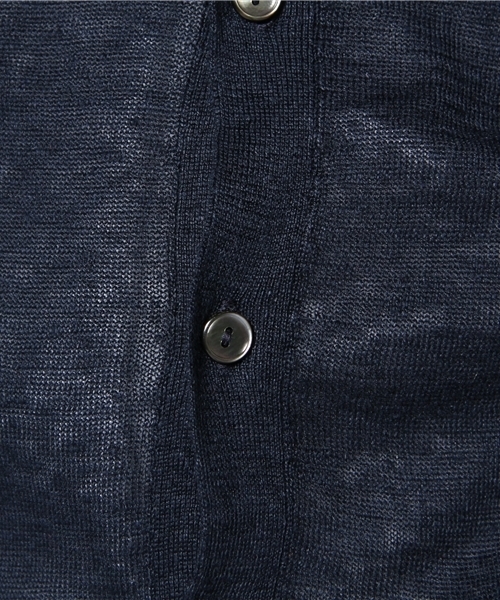 green label relaxing（グリーンレーベルリラクシング）の「□LINEN　Vカーディガン 12G（カーディガン/ボレロ・メンズ・グレー/ベージュ/レッド/ケリー/コバルトブルー/ネイビー・SMALL/MEDIUM/LARGE/X-LARGE）」の13枚目の写真
