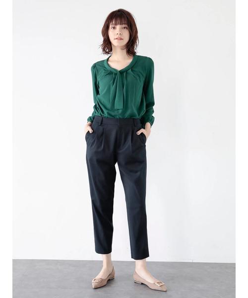 YECCA VECCA（イェッカヴェッカ）の「P.タックパンツ（その他パンツ・レディース・ベージュ/ブラウン/ダークネイビー・S/M）」の11枚目の写真