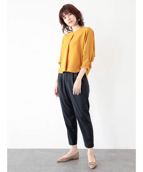 YECCA VECCA（イェッカヴェッカ）の「P.タックパンツ（その他パンツ・レディース・ベージュ/ブラウン/ダークネイビー・S/M）」の10枚目の写真