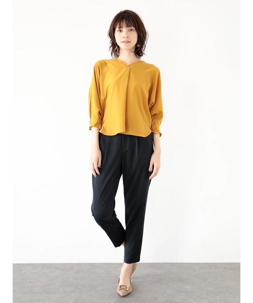 YECCA VECCA（イェッカヴェッカ）の「P.タックパンツ（その他パンツ・レディース・ベージュ/ブラウン/ダークネイビー・S/M）」の9枚目の写真