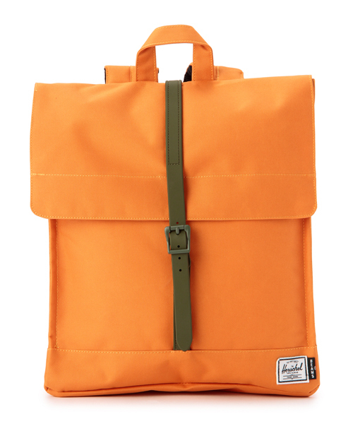 BEAMS(ビームス)の「□Herschel×BEAMS / 別注 “CITY”(バックパック/リュック・メンズ・オリーブ/オレンジ/カモフラージュ・ONE SIZE)」の1枚目の写真