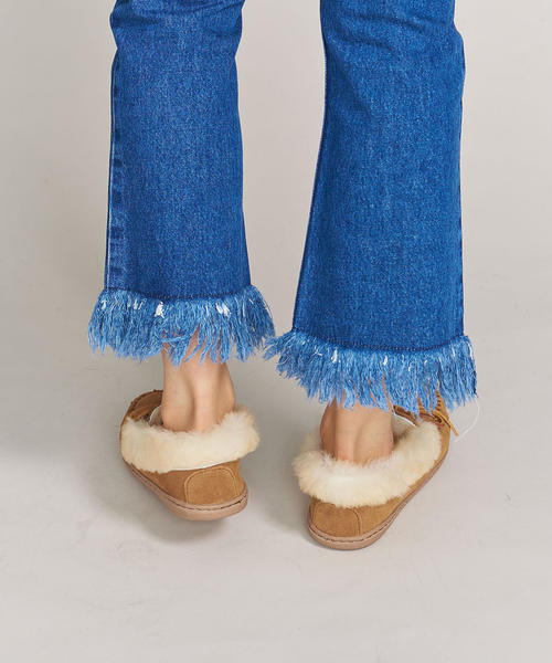 Minnetonka（ミネトンカ）の「＜MINNETONKA＞ALPINE レザーモカシン ◆（モカシン/デッキシューズ・レディース・ブラック/ベージュ・6/8/5/7）」の10枚目の写真