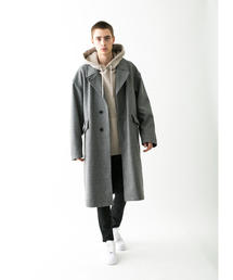monkey time MELTON OVERCOAT チェスターコート グレー MONKEY TIME（モンキータイム）の「＜monkey time＞ GLEN PLAID
