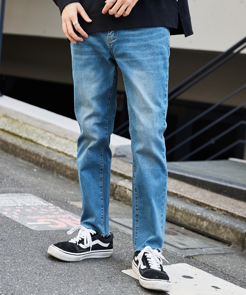 MONO-MART(モノマート)の「ヴィンテージウォッシングカットオフテーパードスキニーデニム(その他パンツ・メンズ・ブラック系その他/ブルー系その他/ブルー系その他3/ブルー系その他4/ブルー系その他5・S/M/L/XL)」の3枚目の写真