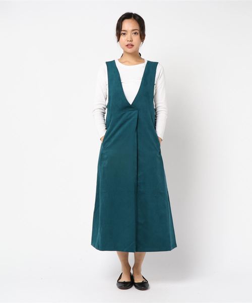 YECCA VECCA（イェッカヴェッカ）の「・フェイクスエードジャンスカ（ワンピース・レディース・モカ/ベージュ系その他/ブルーグリーン・FREE）」の13枚目の写真