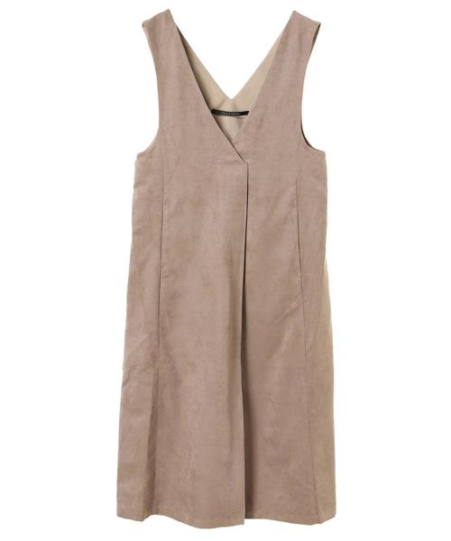 YECCA VECCA（イェッカヴェッカ）の「・フェイクスエードジャンスカ（ワンピース・レディース・モカ/ベージュ系その他/ブルーグリーン・FREE）」の12枚目の写真