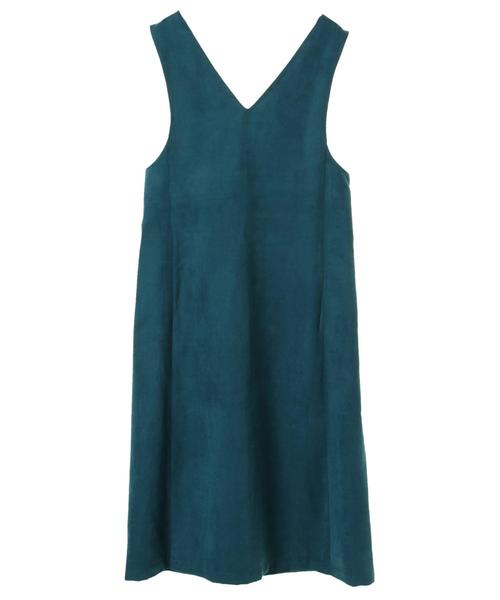 YECCA VECCA（イェッカヴェッカ）の「・フェイクスエードジャンスカ（ワンピース・レディース・モカ/ベージュ系その他/ブルーグリーン・FREE）」の8枚目の写真