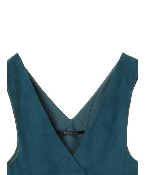 YECCA VECCA（イェッカヴェッカ）の「・フェイクスエードジャンスカ（ワンピース・レディース・モカ/ベージュ系その他/ブルーグリーン・FREE）」の9枚目の写真