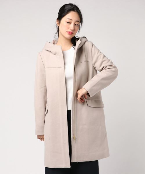 Petit Honfleur（プチオンフルール）の「フードコート（ダウンジャケット/コート・レディース・ベージュ/グレー/サックスブルー・11号/9号/13号）」の15枚目の写真