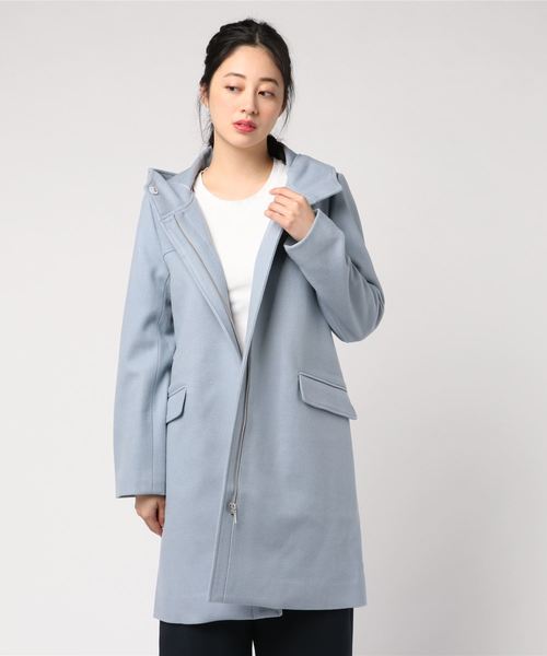 Petit Honfleur（プチオンフルール）の「フードコート（ダウンジャケット/コート・レディース・ベージュ/グレー/サックスブルー・11号/9号/13号）」の11枚目の写真