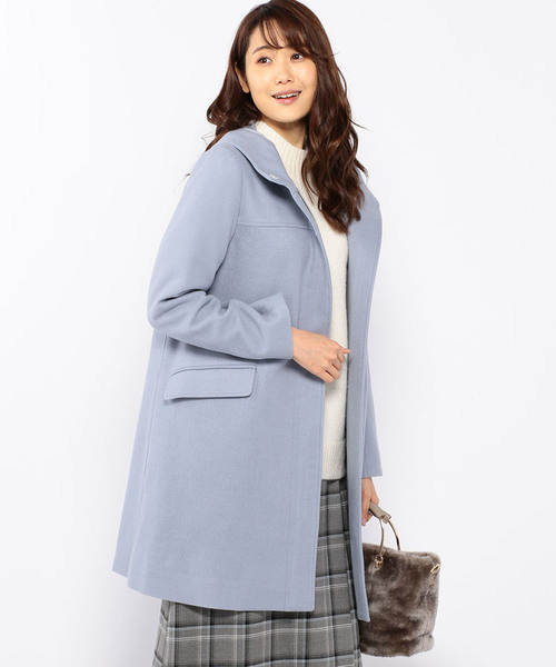 Petit Honfleur（プチオンフルール）の「フードコート（ダウンジャケット/コート・レディース・ベージュ/グレー/サックスブルー・11号/9号/13号）」の7枚目の写真