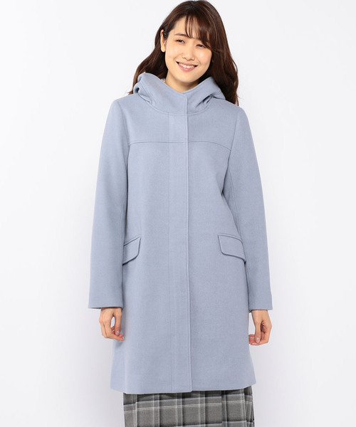 Petit Honfleur（プチオンフルール）の「フードコート（ダウンジャケット/コート・レディース・ベージュ/グレー/サックスブルー・11号/9号/13号）」の13枚目の写真