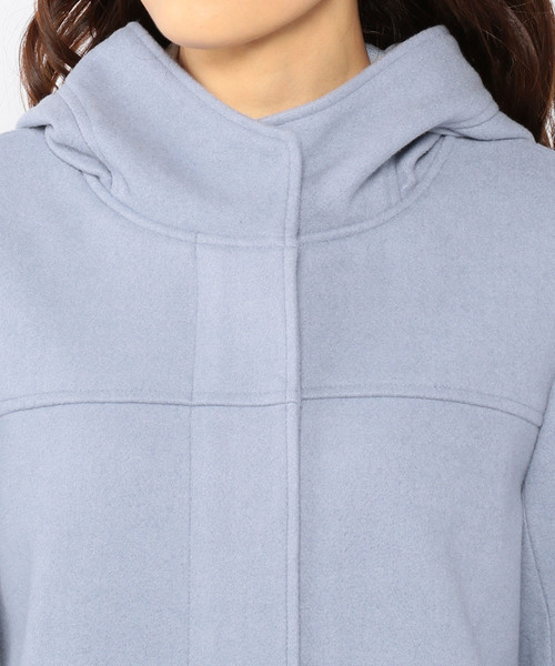 Petit Honfleur（プチオンフルール）の「フードコート（ダウンジャケット/コート・レディース・ベージュ/グレー/サックスブルー・11号/9号/13号）」の21枚目の写真